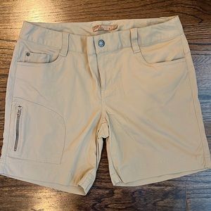 Prana Tan Cargo Shorts - size 8